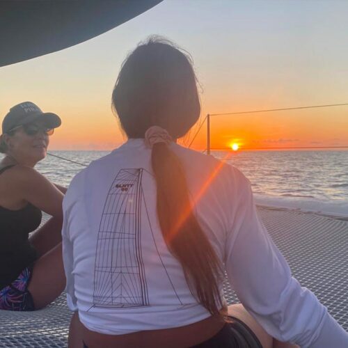 Sunset tshirt sailinity   Sailinity   Excursions à La Voile Entre Raiatea Et Tahaa